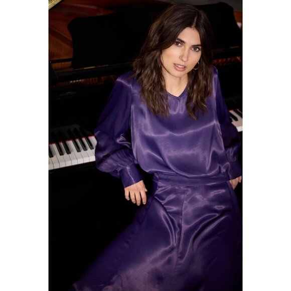 NWT SOYA CONCEPT Dark Grape HOPE Blouse - Picture 5 of 9